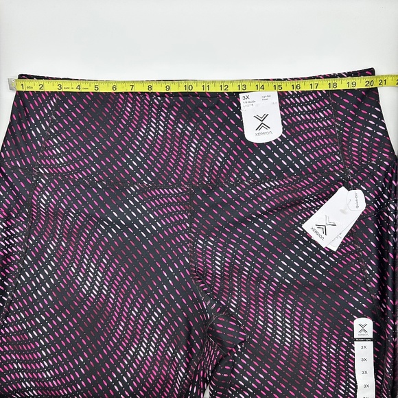 Xersion Women's Plus Size Pink Dots High Rise Dry 7/8 Ankle Leggings 1X 2X 3X - Picture 10 of 10